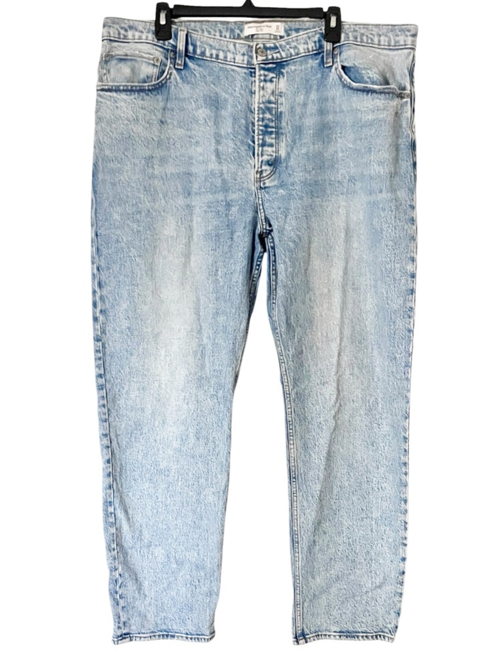 Abercrombie & Fitch The Dad High Rise Light‎ Wash Denim Jeans Size 16/33